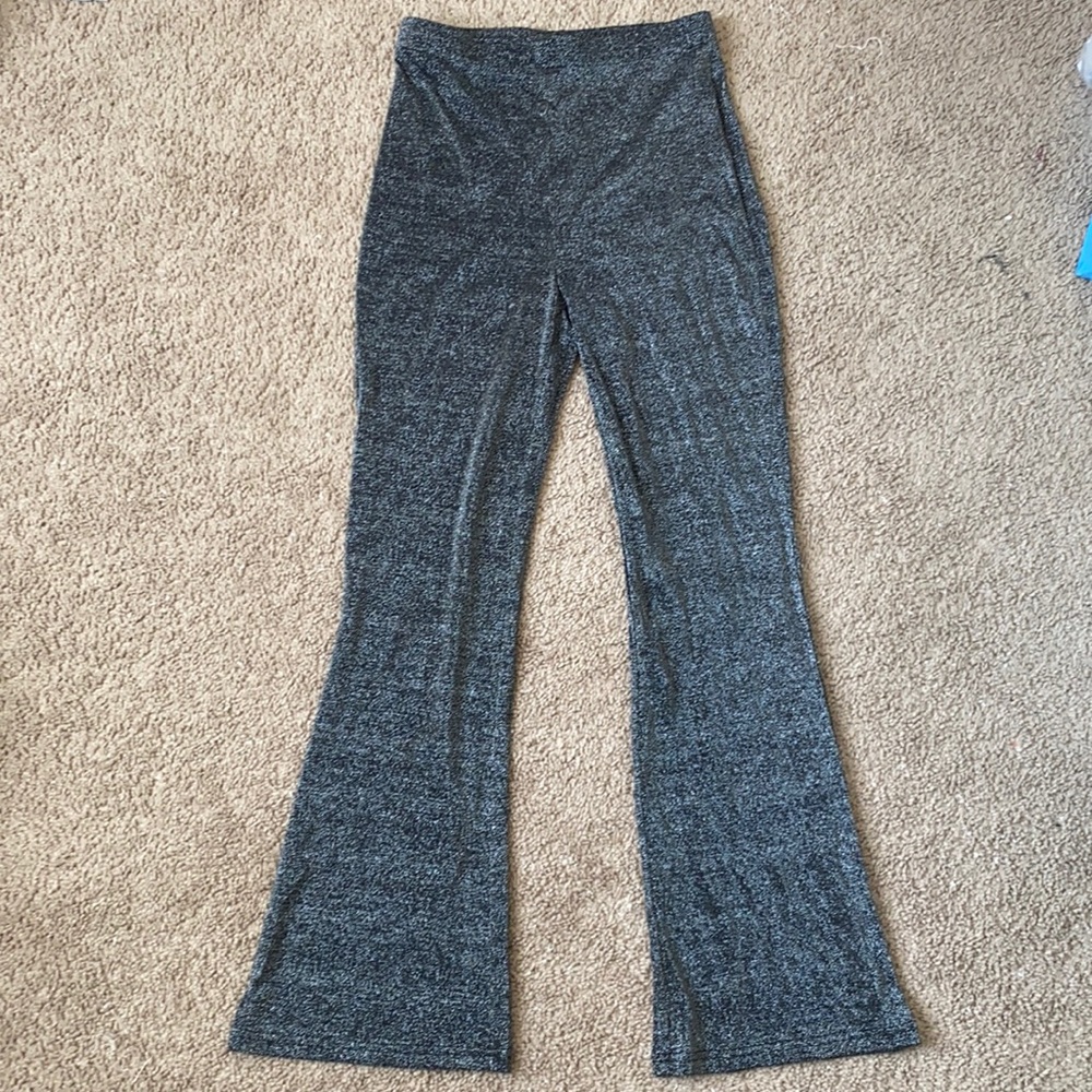 Black, sparkly, stretchy pants